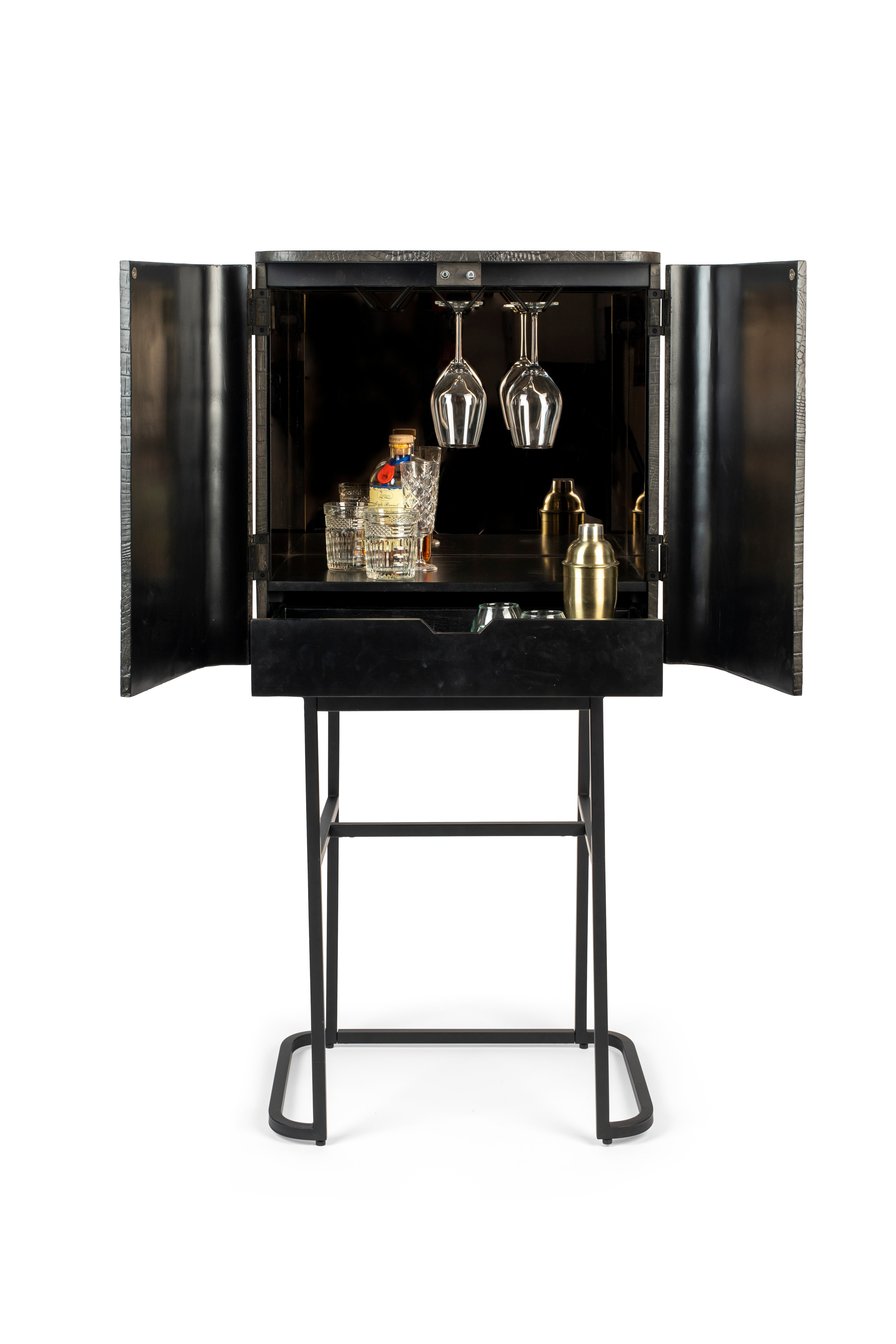 Bold Monkey Ava Morgana Crocodile Drinks Cabinet
